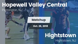 Matchup: Hopewell Valley Cent vs. Hightstown  2018