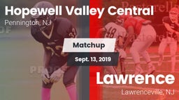 Matchup: Hopewell Valley Cent vs. Lawrence  2019