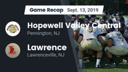 Recap: Hopewell Valley Central  vs. Lawrence  2019