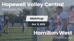 Matchup: Hopewell Valley Cent vs. Hamilton West  2019