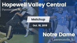 Matchup: Hopewell Valley Cent vs. Notre Dame  2019
