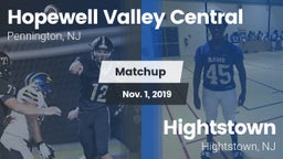 Matchup: Hopewell Valley Cent vs. Hightstown  2019
