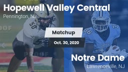 Matchup: Hopewell Valley Cent vs. Notre Dame  2020