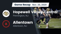 Recap: Hopewell Valley Central  vs. Allentown  2020