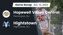 Recap: Hopewell Valley Central  vs. Hightstown  2023