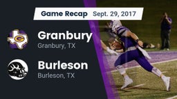 Recap: Granbury  vs. Burleson  2017
