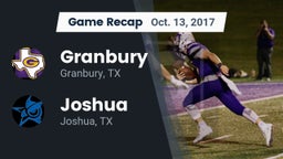 Recap: Granbury  vs. Joshua  2017
