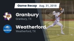 Recap: Granbury  vs. Weatherford  2018