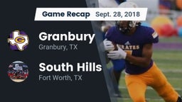 Recap: Granbury  vs. South Hills  2018