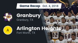 Recap: Granbury  vs. Arlington Heights  2018