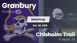 Matchup: Granbury  vs. Chisholm Trail  2018