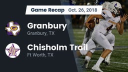 Recap: Granbury  vs. Chisholm Trail  2018