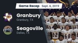 Recap: Granbury  vs. Seagoville  2019