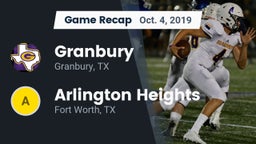 Recap: Granbury  vs. Arlington Heights  2019