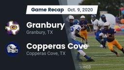 Recap: Granbury  vs. Copperas Cove  2020