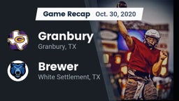Recap: Granbury  vs. Brewer  2020