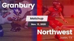 Matchup: Granbury  vs. Northwest  2020