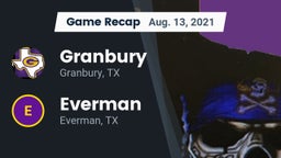 Recap: Granbury  vs. Everman  2021