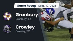Recap: Granbury  vs. Crowley  2021
