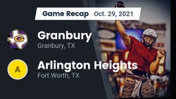 Recap: Granbury  vs. Arlington Heights  2021