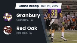Recap: Granbury  vs. Red Oak  2022