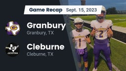 Recap: Granbury  vs. Cleburne  2023