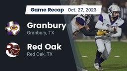Recap: Granbury  vs. Red Oak  2023