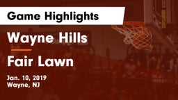 Wayne Hills  vs Fair Lawn  Game Highlights - Jan. 10, 2019