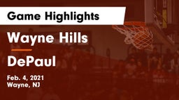 Wayne Hills  vs DePaul  Game Highlights - Feb. 4, 2021