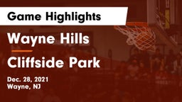 Wayne Hills  vs Cliffside Park  Game Highlights - Dec. 28, 2021