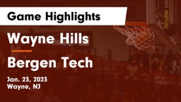 Wayne Hills  vs Bergen Tech  Game Highlights - Jan. 23, 2023