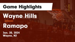 Wayne Hills  vs Ramapo  Game Highlights - Jan. 20, 2024