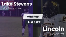 Matchup: Lake Stevens High vs. Lincoln  2018