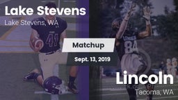 Matchup: Lake Stevens High vs. Lincoln  2019