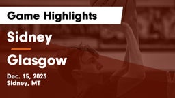 Sidney  vs Glasgow  Game Highlights - Dec. 15, 2023