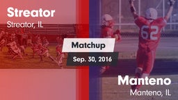 Matchup: Streator  vs. Manteno  2016