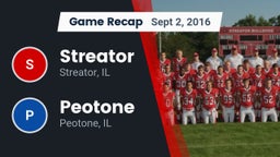 Recap: Streator  vs. Peotone  2016