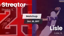Matchup: Streator  vs. Lisle  2017