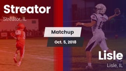 Matchup: Streator  vs. Lisle  2018