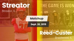 Matchup: Streator  vs. Reed-Custer  2019