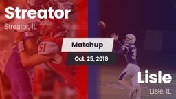 Matchup: Streator  vs. Lisle  2019