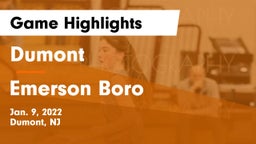 Dumont  vs Emerson Boro Game Highlights - Jan. 9, 2022