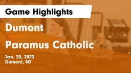 Dumont  vs Paramus Catholic Game Highlights - Jan. 20, 2022