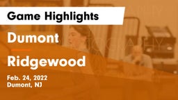 Dumont  vs Ridgewood  Game Highlights - Feb. 24, 2022