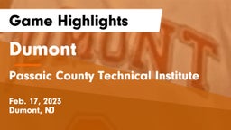 Dumont  vs Passaic County Technical Institute Game Highlights - Feb. 17, 2023