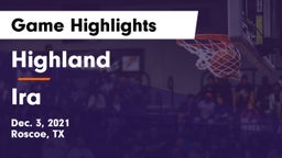 Highland  vs Ira  Game Highlights - Dec. 3, 2021