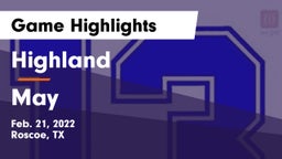 Highland  vs May  Game Highlights - Feb. 21, 2022