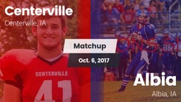 Matchup: Centerville High vs. Albia  2017