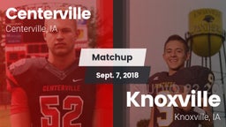 Matchup: Centerville High vs. Knoxville  2018