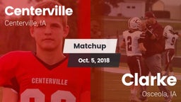 Matchup: Centerville High vs. Clarke  2018